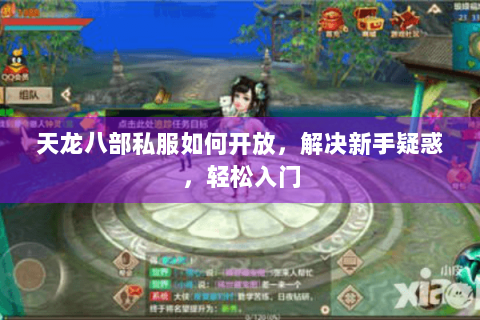 天龙八部私服如何开放，解决新手疑惑，轻松入门