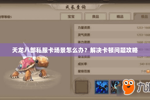 天龙八部私服卡场景怎么办？解决卡顿问题攻略