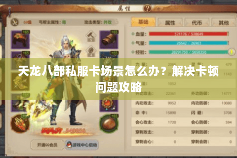 天龙八部私服卡场景怎么办？解决卡顿问题攻略