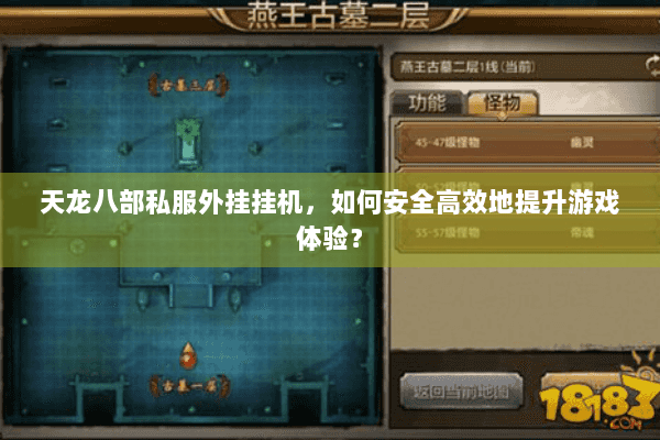 天龙八部私服外挂挂机，如何安全高效地提升游戏体验？