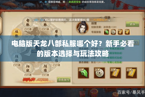 电脑版天龙八部私服哪个好？新手必看的版本选择与玩法攻略