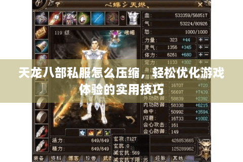 天龙八部私服怎么压缩，轻松优化游戏体验的实用技巧