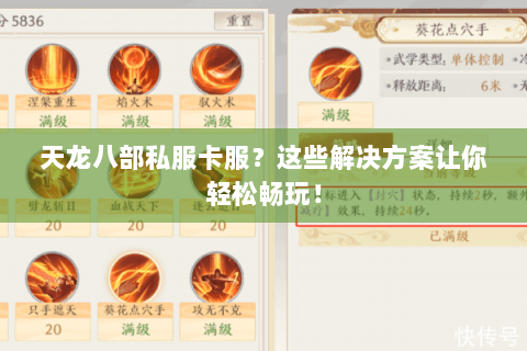 天龙八部私服卡服？这些解决方案让你轻松畅玩！