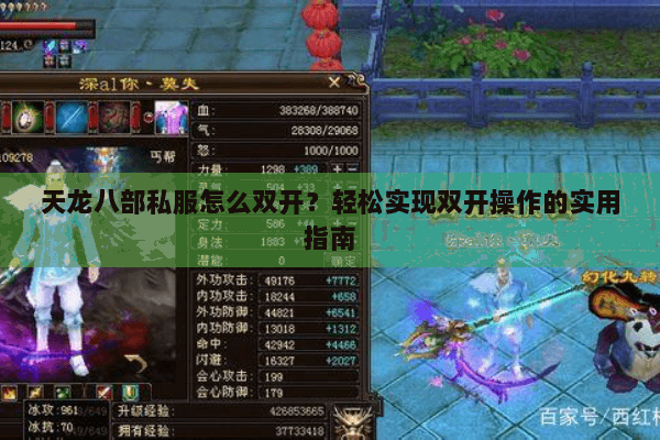 天龙八部私服怎么双开？轻松实现双开操作的实用指南