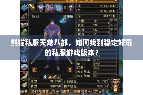 熊猫私服天龙八部，如何找到稳定好玩的私服游戏版本？