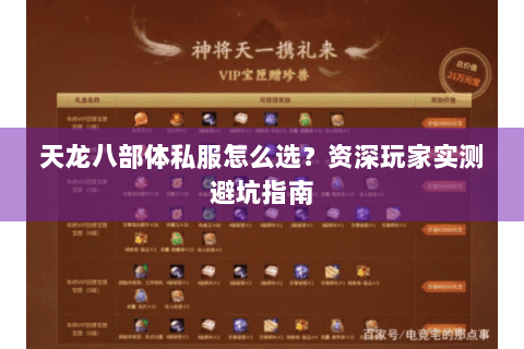 天龙八部体私服怎么选？资深玩家实测避坑指南