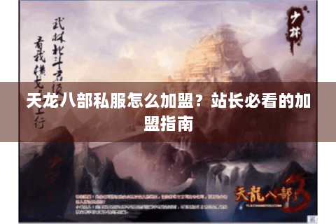 天龙八部私服怎么加盟？站长必看的加盟指南