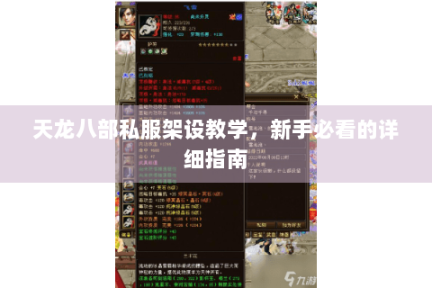 天龙八部私服架设教学，新手必看的详细指南