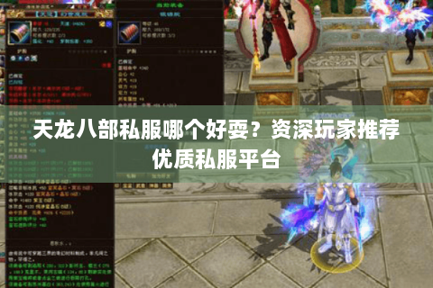 天龙八部私服哪个好耍？资深玩家推荐优质私服平台