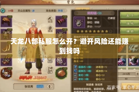 天龙八部私服怎么开？避开风险还能赚到钱吗
