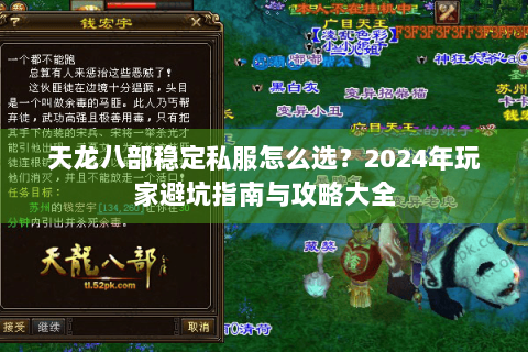 天龙八部稳定私服怎么选？2024年玩家避坑指南与攻略大全