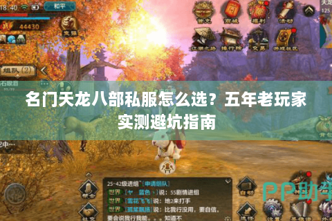 名门天龙八部私服怎么选？五年老玩家实测避坑指南