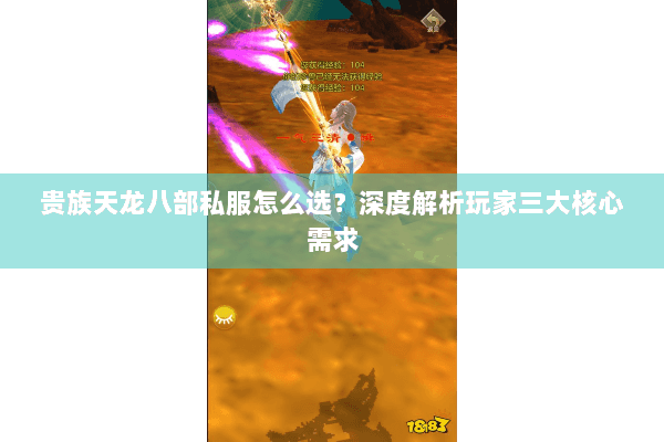 贵族天龙八部私服怎么选？深度解析玩家三大核心需求