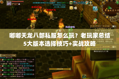 嘟嘟天龙八部私服怎么玩？老玩家总结5大版本选择技巧+实战攻略