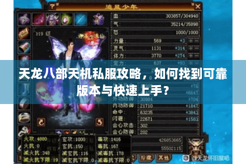 天龙八部天机私服攻略，如何找到可靠版本与快速上手？