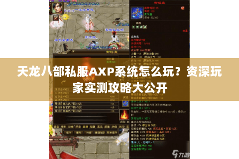 天龙八部私服AXP系统怎么玩？资深玩家实测攻略大公开