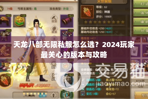 天龙八部无限私服怎么选？2024玩家最关心的版本与攻略