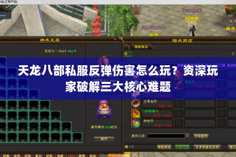 天龙八部私服反弹伤害怎么玩？资深玩家破解三大核心难题