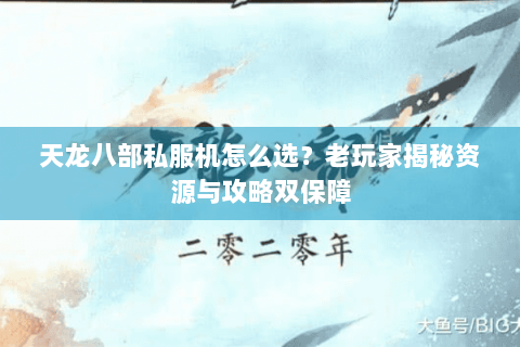 天龙八部私服机怎么选？老玩家揭秘资源与攻略双保障