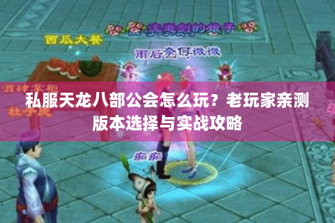 私服天龙八部公会怎么玩？老玩家亲测版本选择与实战攻略