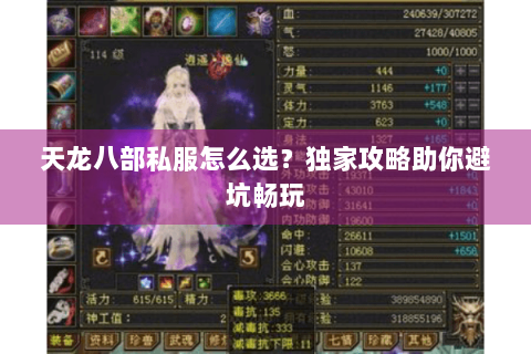 天龙八部私服怎么选？独家攻略助你避坑畅玩