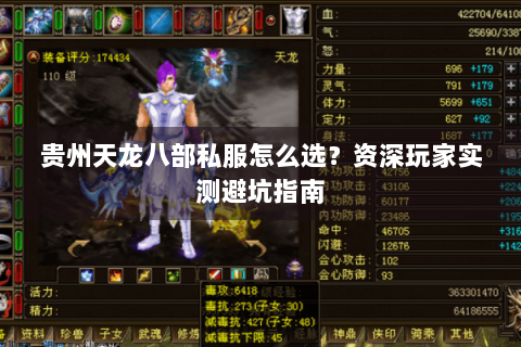 贵州天龙八部私服怎么选？资深玩家实测避坑指南