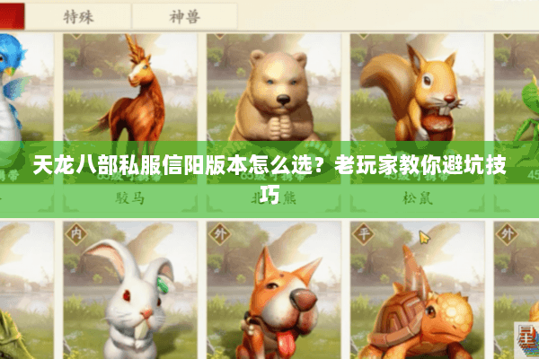 天龙八部私服信阳版本怎么选？老玩家教你避坑技巧