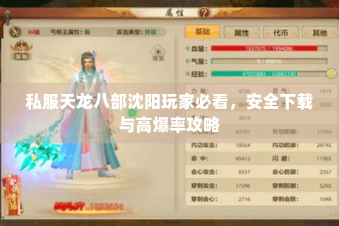 私服天龙八部沈阳玩家必看，安全下载与高爆率攻略