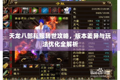 天龙八部私服转世攻略，版本差异与玩法优化全解析
