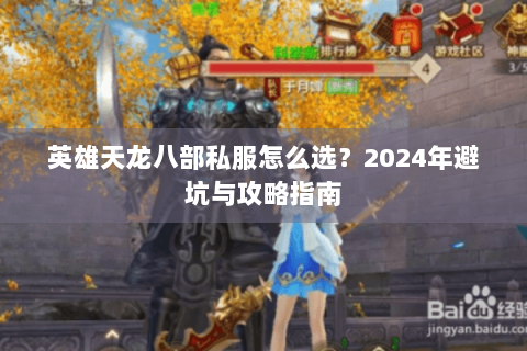 英雄天龙八部私服怎么选？2024年避坑与攻略指南