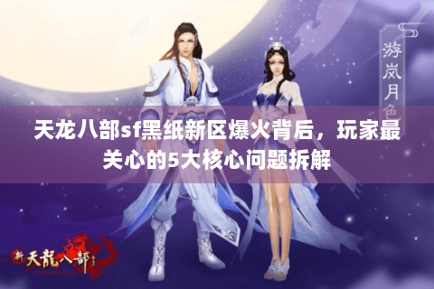 天龙八部sf黑纸新区爆火背后，玩家最关心的5大核心问题拆解