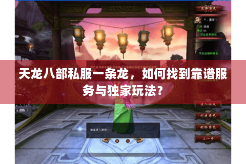 天龙八部私服一条龙，如何找到靠谱服务与独家玩法？