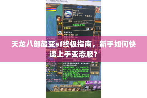 天龙八部超变sf终极指南，新手如何快速上手变态服？