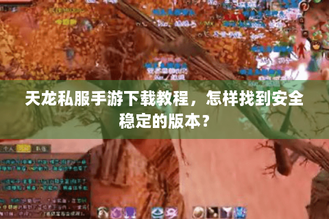天龙私服手游下载教程，怎样找到安全稳定的版本？
