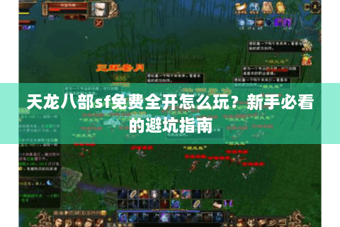 天龙八部sf免费全开怎么玩？新手必看的避坑指南