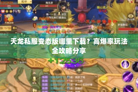天龙私服变态版哪里下载？高爆率玩法全攻略分享