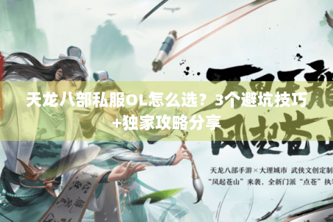 天龙八部私服OL怎么选？3个避坑技巧+独家攻略分享