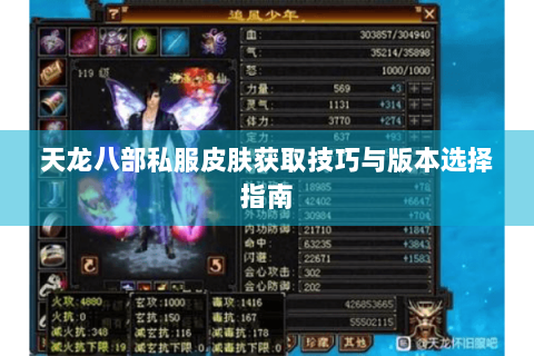 天龙八部私服皮肤获取技巧与版本选择指南