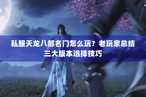 私服天龙八部名门怎么玩？老玩家总结三大版本选择技巧