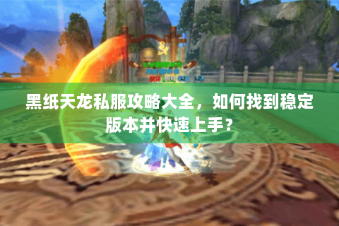 黑纸天龙私服攻略大全，如何找到稳定版本并快速上手？