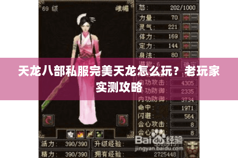 天龙八部私服完美天龙怎么玩？老玩家实测攻略