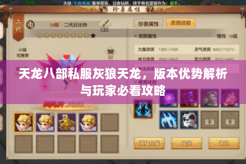 天龙八部私服灰狼天龙，版本优势解析与玩家必看攻略