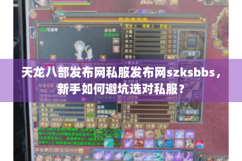 天龙八部发布网私服发布网szksbbs，新手如何避坑选对私服？
