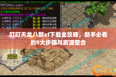 叮叮天龙八部sf下载全攻略，新手必看的5大步骤与资源整合