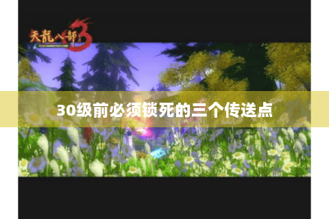 30级前必须锁死的三个传送点