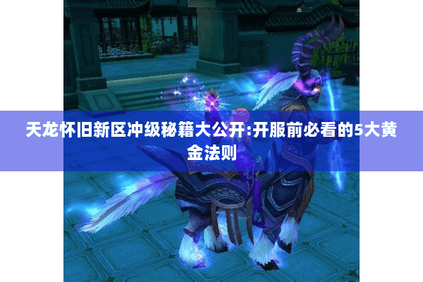 天龙怀旧新区冲级秘籍大公开:开服前必看的5大黄金法则