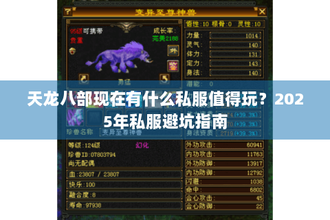 天龙八部现在有什么私服值得玩？2025年私服避坑指南
