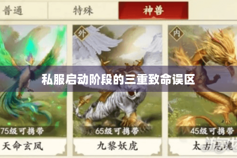 私服启动阶段的三重致命误区