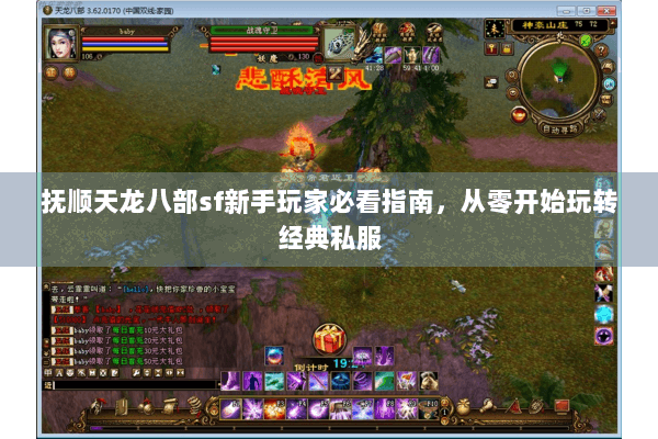 抚顺天龙八部sf新手玩家必看指南，从零开始玩转经典私服