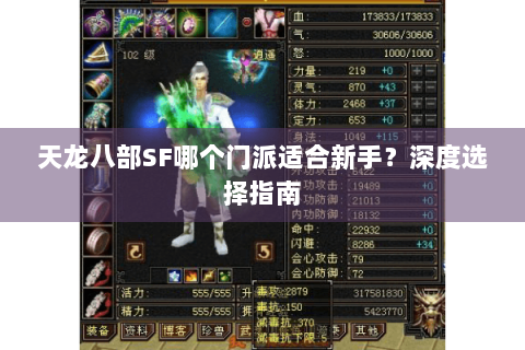 天龙八部SF哪个门派适合新手?深度选择指南 天龙八部SF哪个门派适合新手?深度选择指南